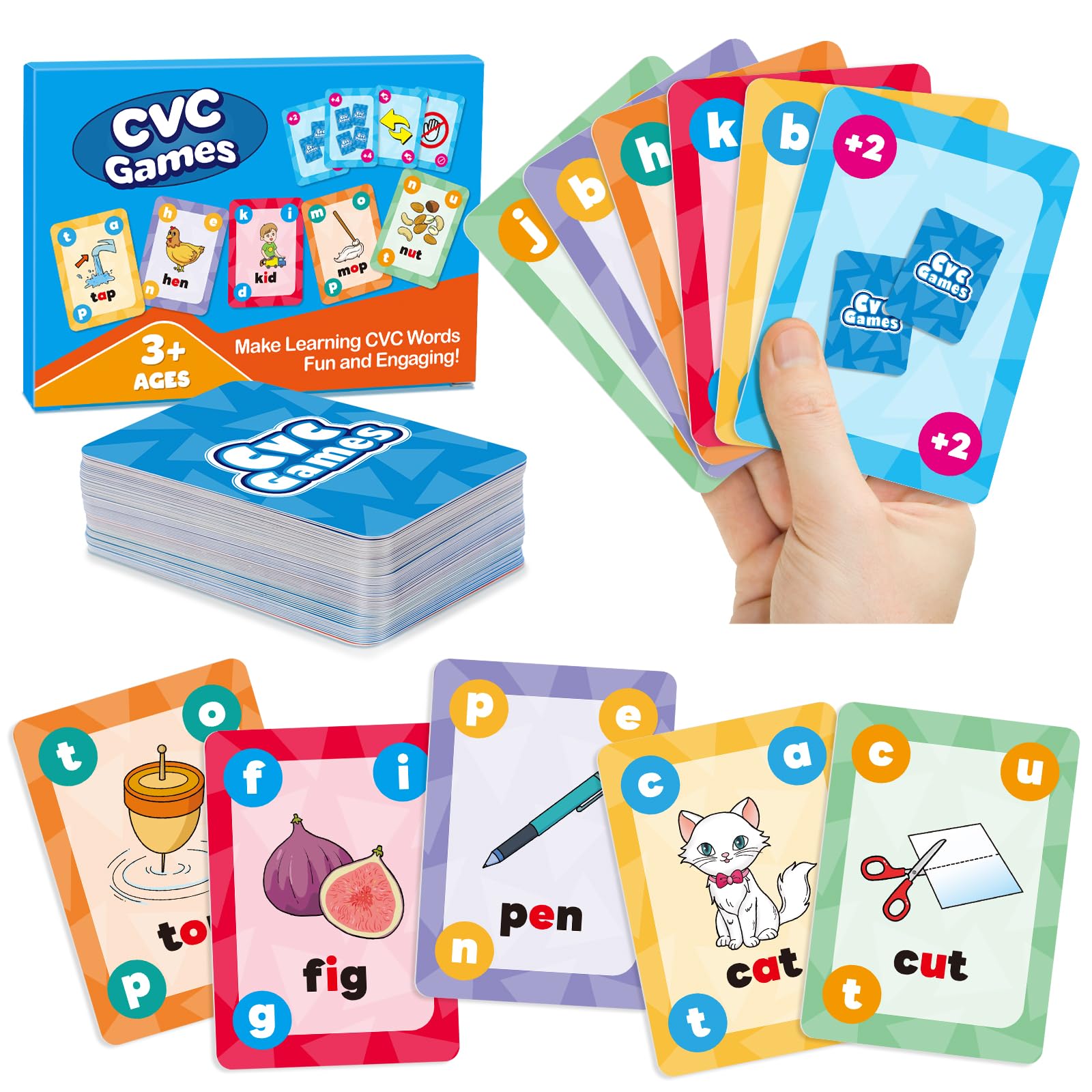 Amazon.com: Torlam Phonics Games for Kids, CVC Word Games Learn to